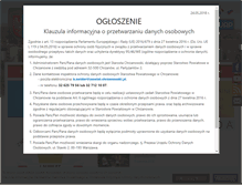 Tablet Screenshot of eko.powiat-chrzanowski.pl