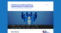 Desktop Screenshot of nowyszpital.powiat-chrzanowski.pl